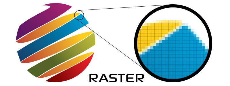 Illustration af raster grafik